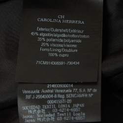 مملوكة مسبقًا Carolina Herrera Black/White Lace Sleeveless Midi Dress M