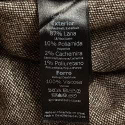 CH Carolina Herrera Brown Wool Blend Trousers M