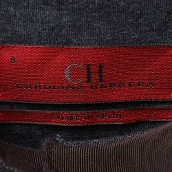 CH Carolina Herrera Grey Wool Button Front Jacket M