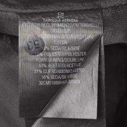 Pre Owned CH Carolina Herrera Black Tweed Sleeveless Mini Dress S