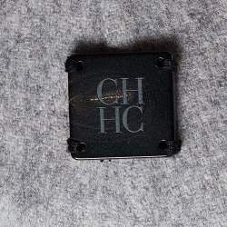 Pre Owned CH Carolina Herrera Grey Wool Mid-Length Coat S