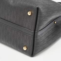 CH Carolina Herrera Black Monogram Coated Canvas Small Matryoshka Locked Tote