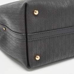 CH Carolina Herrera Black Monogram Coated Canvas Small Matryoshka Locked Tote