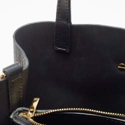 CH Carolina Herrera Black Monogram Coated Canvas Small Matryoshka Locked Tote