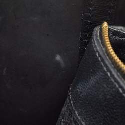 CH Carolina Herrera Black Monogram Coated Canvas Small Matryoshka Locked Tote