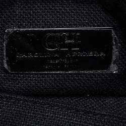 Pre Owned CH Carolina Herrera Black Quilted Leather Flap Chain Shoulder Bag