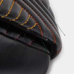 Pre Owned CH Carolina Herrera Black Quilted Leather Flap Chain Shoulder Bag