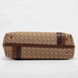 مملوكة مسبقًا CH Carolina Herrera Brown/Beige Monogram Canvas Shopper Tote