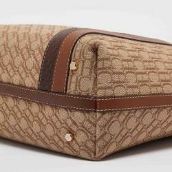 مملوكة مسبقًا CH Carolina Herrera Brown/Beige Monogram Canvas Shopper Tote