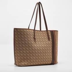 مملوكة مسبقًا CH Carolina Herrera Brown/Beige Monogram Canvas Shopper Tote