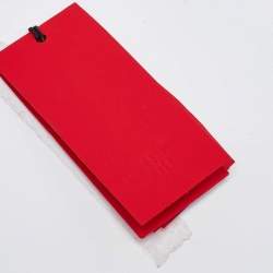 Pre Owned CH Carolina Herrera Red Leather Front Zip Crossbody Bag