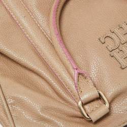 CH Carolina Herrera Beige Leather Matteo Satchel