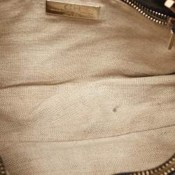 Pre Owned CH Carolina Herrera Black Quilted Leather Chain Tote