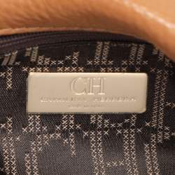 مملوكة مسبقًا CH Carolina Herrera Brown Leather Shoulder Bag