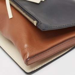 مملوكة مسبقًا CH Carolina Herrera Tricolor Leather Tassel Flap Crossbody Bag