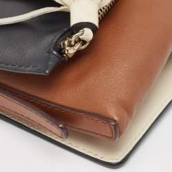 مملوكة مسبقًا CH Carolina Herrera Tricolor Leather Tassel Flap Crossbody Bag