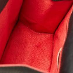 Pre Owned CH Carolina Herrera Black Embossed Leather Top Handle Bag