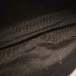 Pre Owned CH Carolina Herrera Grey Monogram Embossed Leather Audrey Shoulder Bag