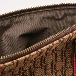 CH Carolina Herrera Multicolor Monogram Canvas and Leather Andy Boston Bag
