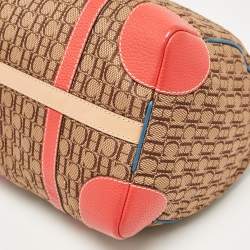 CH Carolina Herrera Multicolor Monogram Canvas and Leather Andy Boston Bag