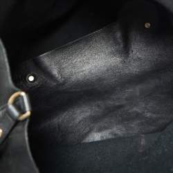 CH Carolina Herrera Black Monogram Leather Matryoshka Tote
