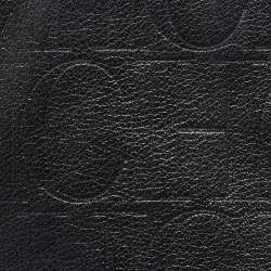 CH Carolina Herrera Black Monogram Leather Matryoshka Tote