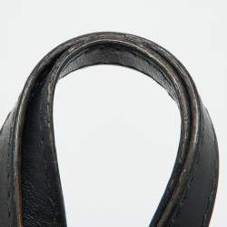 CH Carolina Herrera Black Monogram Leather Matryoshka Tote