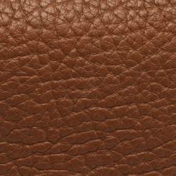 Pre Owned CH Carolina Herrera Brown Pebbled Leather Chain Tassel Shoulder Bag