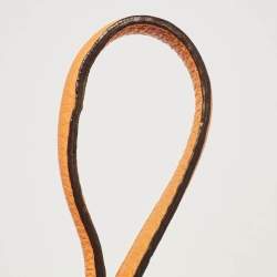 Pre Owned CH Carolina Herrera Yellow Leather Tassel Chain Crossbody Bag