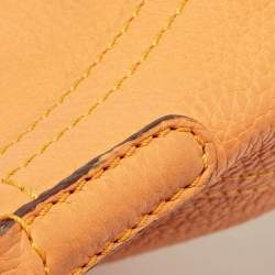 Pre Owned CH Carolina Herrera Yellow Leather Tassel Chain Crossbody Bag