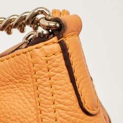 Pre Owned CH Carolina Herrera Yellow Leather Tassel Chain Crossbody Bag