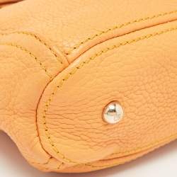 Pre Owned CH Carolina Herrera Yellow Leather Tassel Chain Crossbody Bag