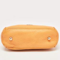 Pre Owned CH Carolina Herrera Yellow Leather Tassel Chain Crossbody Bag