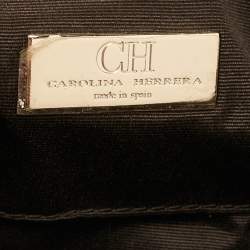 Pre Owned CH Carolina Herrera Yellow Leather Tassel Chain Crossbody Bag