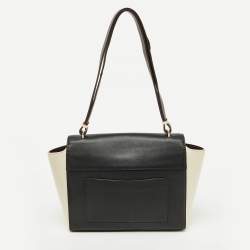 CH Carolina Herrera Tri Color Leather Flap Shoulder Bag