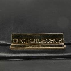 CH Carolina Herrera Tri Color Leather Flap Shoulder Bag