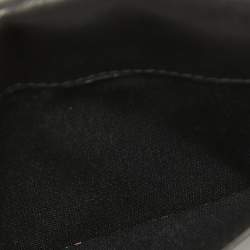 CH Carolina Herrera Black Quilted Leather Trifold Wallet