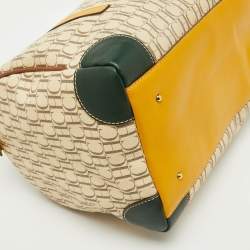CH Carolina Herrera Multicolor Monogram Coated Canvas and Leather Andy Boston Bag