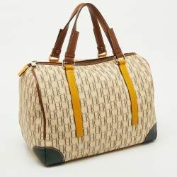 CH Carolina Herrera Multicolor Monogram Coated Canvas and Leather Andy Boston Bag