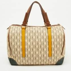 CH Carolina Herrera Multicolor Monogram Coated Canvas and Leather Andy Boston Bag