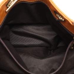 CH Carolina Herrera Tri Color Leather and Suede Tassel Tote