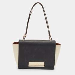 CH Carolina Herrera Tricolor Leather Casati Shoulder Bag