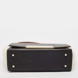 CH Carolina Herrera Tricolor Leather Casati Shoulder Bag