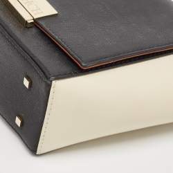 CH Carolina Herrera Tricolor Leather Casati Shoulder Bag