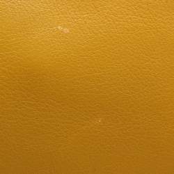 CH Carolina Herrera Yellow Leather Flap Shoulder Bag