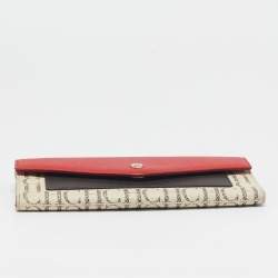 CH Carolina Herrera Multicolor Monogram Coated Canvas and Leather Trifold Wallet