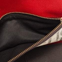 CH Carolina Herrera Multicolor Monogram Coated Canvas and Leather Trifold Wallet