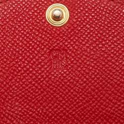 CH Carolina Herrera Multicolor Monogram Coated Canvas and Leather Trifold Wallet