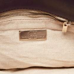 CH Carolina Herrera Dark Purple Leather Envelope Flap Shoulder Bag