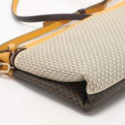 مملوكة مسبقًا حقيبة كروس سي إتش كارولينا هيريرا جلد وكانفاس مقوى مونوغرامي متعدد الألوان بسحاب